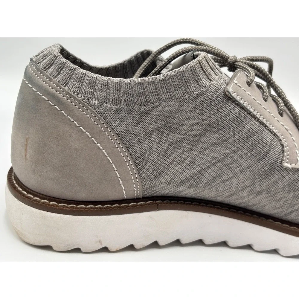 J. Murphy by Johnston & Murphy Men's Gray Knit Casual Derby Shoes Size 13
